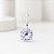 Pingente Feminino Ponto Luz Azul Prata 925 Original Legítima - Imagem 1