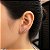 Brinco Ear Cuff Folha de Prata 925 Maciça Legítima Original - Imagem 3