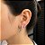 Brinco Ear Cuff Folha de Prata 925 Maciça Legítima Original - Imagem 2