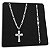 Corrente 3x1 3mm com Pingente Crucifixo São Bento Prata 925 - Imagem 1