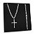 Corrente 3x1 3mm Pingente Crucifixo Jesus Cristo Prata 925 - Imagem 1
