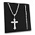 Corrente 3x1 3mm Pingente Crucifixo Prata 925 Original Maciça - Imagem 1
