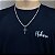 Corrente Grumet 3mm Pingente Crucifixo Jesus Cristo Prata 925 - Imagem 5