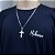Corrente Grumet 3mm e Cruz Jesus Cristo Prata 925 Original - Imagem 5