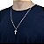 Corrente Piastrine Lacre 2mm Crucifixo São Bento Prata 925 - Imagem 4