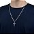Corrente Piastrine Lacre 2mm Crucifixo Jesus Cristo Prata 925 - Imagem 4