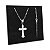 Corrente Tijolinho com Crucifixo Prata 925 Legítima Original - Imagem 1