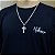 Corrente Grumet 4mm Pingente Crucifixo Cruz Jesus Prata 925 - Imagem 5