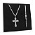 Corrente Grumet 2mm e Pingente Crucifixo São Bento Prata 925 - Imagem 1