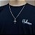 Corrente Grumet 2mm e Pingente Cruz Jesus Cristo Prata 925 - Imagem 4
