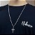 Corrente Grumet 2mm e Pingente Cruz Jesus Cristo Prata 925 - Imagem 5
