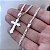 Corrente Masculina Grumet Pingente Crucifixo Prata 925 3mm - Imagem 2
