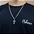 Corrente Masculina Grumet Pingente Crucifixo Prata 925 3mm - Imagem 3