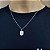 Colar Feminino Escudo São Jorge Prata 925 Corrente Tijolinho - Imagem 5