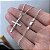 Corrente Masculina Cadeado Crucifixo Jesus Cristo Prata 925 - Imagem 2