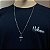 Corrente Masculina Cadeado Crucifixo Jesus Cristo Prata 925 - Imagem 6