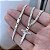 Corrente Masculina Grumet Dupla Crucifixo Jesus Prata 925 - Imagem 2