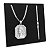Corrente Masculina Grumet Dupla Jesus Cristo Prata 925 Colar - Imagem 1