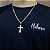 Corrente Masculina Grumet Dupla Crucifixo Prata 925 Original - Imagem 5