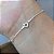 Pulseira Feminina Veneziana Bolinha Prata 925 Original Fina - Imagem 2