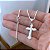 Colar Pingente Crucifixo Prata 925 Legítima Maciça Original - Imagem 2