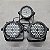 Kit 3 Canhões de Luz PLS PROPAR LED 54 RGBW Outdoor 5W - LOCAÇÃO - Imagem 1