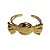 Bracelete Ajustável Bala Dourado - Imagem 1
