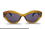 Óculos De Sol Gatinho Oval Marrom - Imagem 1