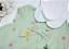 Conjunto Bebê  Floral Fundo Verde Claro - Imagem 4
