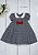 Vestido Bebê  Quadriculado Cinza e Preto - Imagem 2