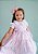 Vestido Infantil  Listras Rosa e Branco - Imagem 2