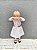 Vestido Infantil  Listrado Cinza e Branco - Imagem 3