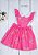 Vestido Infantil 3D Circulos e Botões Pink - Imagem 3
