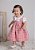 Vestido Bebê Quadriculado Rosê - Imagem 1