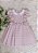 Vestido Infantil Xadrez Rosê - Imagem 2