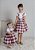 Vestido Infantil Xadrez Vichy Vinho - Imagem 1