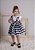 Vestido Infantil Xadrez Vichy P/B - Imagem 1