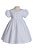 Vestido Bebê Batizado Botões Forrados - Imagem 1