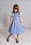 Vestido Infantil Listras Azul e Branco - Imagem 1