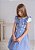 Vestido Infantil Listras Azul e Branco - Imagem 3