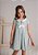 Vestido Linha A Arabescos Verde - Imagem 1