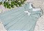 Vestido Linha A Arabescos Verde - Imagem 4