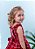 Vestido Infantil Quadriculado Vermelho - Imagem 2