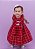 Vestido Bebê Bebê Quadriculado Vermelho - Imagem 1