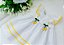 Vestido Bebê Branco com Vivo Amarelo - Imagem 2