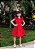 Vestido Infantil Linho Vermelho Basic - Imagem 2