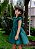 Vestido Infantil Linho Verde Gucci Basic - Imagem 4