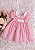Vestido Bebê Com Gola Rosa - Imagem 1