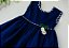 Vestido Bebê Marinho Com Detalhe Xadrez - Imagem 2