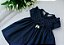 Vestido Bebê Nervura Quadriculada Marinho - Imagem 2